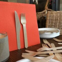 40 Serviettes Oranges Ethik Nature 40/40 Cm -Vacances Vaisselle Magasin serviettes ehtik chic 40 x 40 orange 5