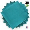 40 Serviettes Bleues Ethik Nature 40 X 40 Cm 1 40 Serviettes Bleues Ethik Nature 40 X 40 Cm -Vacances Vaisselle Magasin serviettes ethik chic 40 x 40 cm bleues