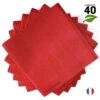40 Serviettes Rouge Cerise Ethik Nature 40 X 40 Cm -Vacances Vaisselle Magasin serviettes ethik chic 40 x 40 rouge cerise par 40