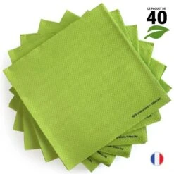 40 Serviettes Vertes Ethik Nature 40 X 40 Cm