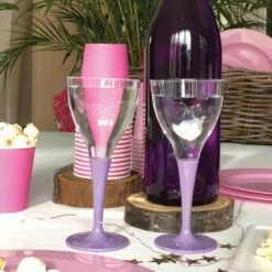 10 Verres à Pied Premium Lilas 7 10 Verres à Pied Premium Lilas -Vacances Vaisselle Magasin verres a pied lilas lavables reutilisables 2