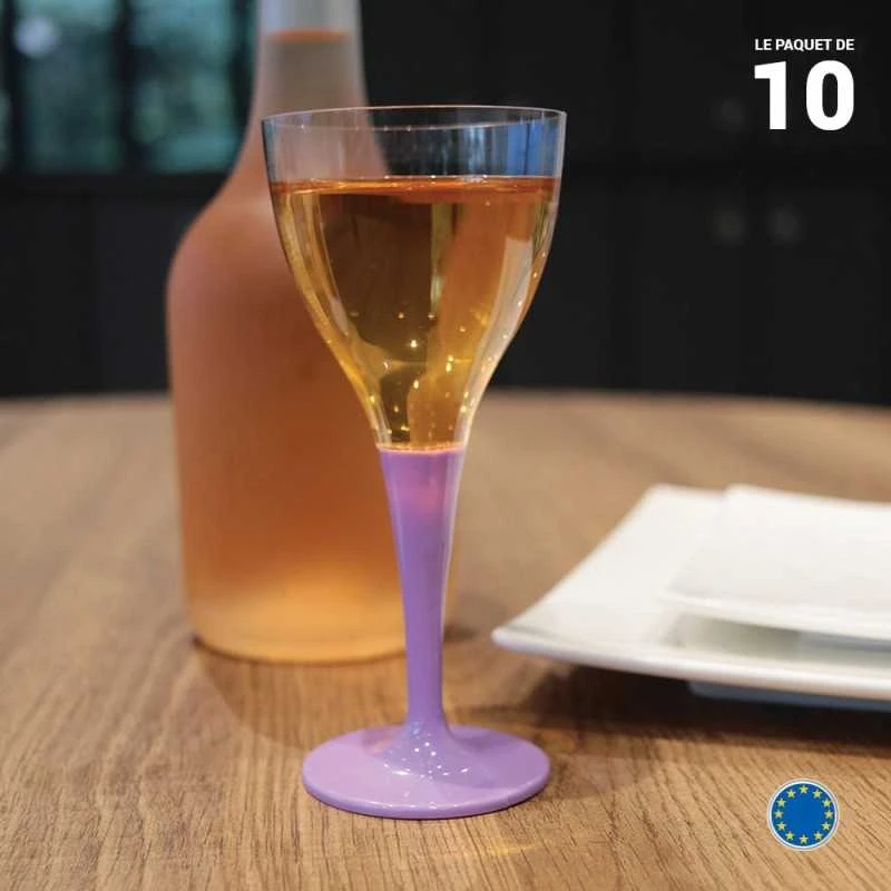 10 Verres à Pied Premium Lilas 3 10 Verres à Pied Premium Lilas
