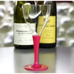 10 Verres à Pied Premium Fuchsia -Vacances Vaisselle Magasin verres a pied premium fuchsia lavables reutilisables 2