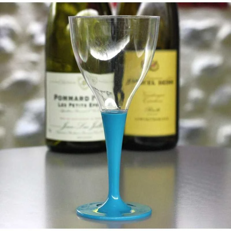 10 Verres à Pied Premium Turquoise 5 10 Verres à Pied Premium Turquoise – Image 3