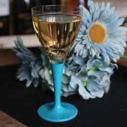 10 Verres à Pied Premium Turquoise 9 10 Verres à Pied Premium Turquoise -Vacances Vaisselle Magasin verres a pied premium turquoise lavables reutilisables 3