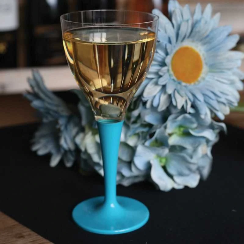 10 Verres à Pied Premium Turquoise 6 10 Verres à Pied Premium Turquoise – Image 4