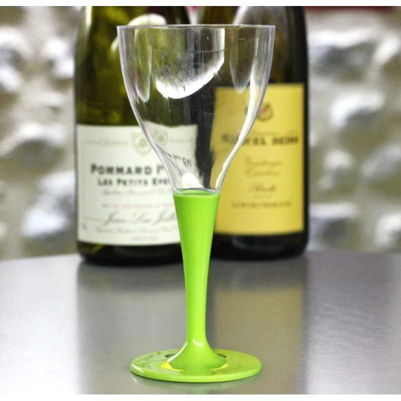 10 Verres à Pied Premium Vert Anis 5 10 Verres à Pied Premium Vert Anis – Image 3