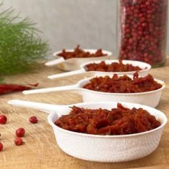 50 Verrines Mini-poêlons Fibres Naturelles -Vacances Vaisselle Magasin verrine biodegradable mini poelon par 50 1