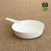 50 Verrines Mini-poêlons Fibres Naturelles -Vacances Vaisselle Magasin verrine biodegradable mini poelon par 50