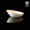 50 Verrines Ovales Biseautées Fibres Naturelles -Vacances Vaisselle Magasin verrine biodegradable ovale biseautee par 50