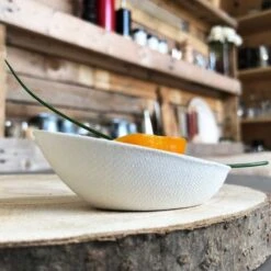 50 Verrines Ovales Biseautées Fibres Naturelles -Vacances Vaisselle Magasin verrine biodegradable ovale biseautee par 50 2