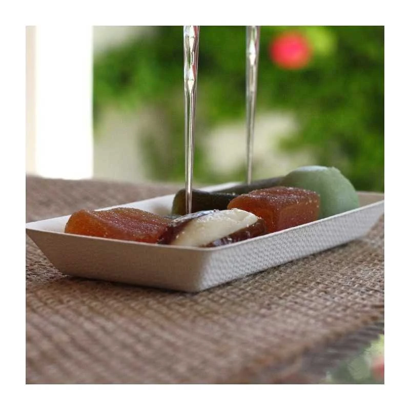 50 Mini-assiettes Verrines Nature Rectangle 13 X 6,6 Cm 6 50 Mini-assiettes Verrines Nature Rectangle 13 X 6,6 Cm – Image 4