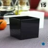 15 Verrines Carrées Noires 6 Cl 2 15 Verrines Carrées Noires 6 Cl -Vacances Vaisselle Magasin verrine carree noire 6cl recyclable reutilisable par 15