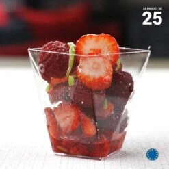 25 Verrines Diamant Cristal 10 Cl 16 25 Verrines Diamant Cristal 10 Cl -Vacances Vaisselle Magasin verrine diamant cristal 10cl recyclable reutilisable par 25 3