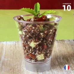 10 Verrines Cristal 16 Cl 15 10 Verrines Cristal 16 Cl -Vacances Vaisselle Magasin verrine maestro cristal 16cl reyclable reutilisable par 10 2